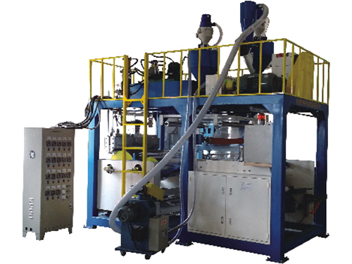 全自动两层或三层共挤拉伸缠绕膜机组（两层或三层1米双螺杆缠绕膜机组）